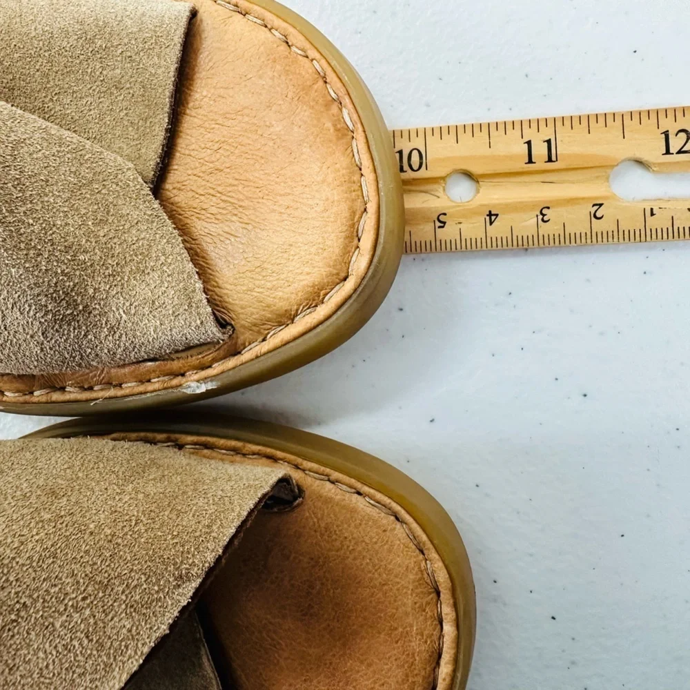 Born Iwa Taupe Suede Sandal *FLAWED